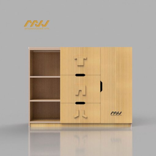 Tủ quần áo trẻ em ES016 - Ảnh 2