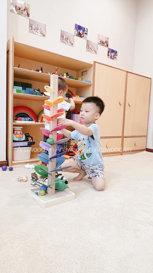 Tủ quần áo kết hợp tủ đựng đồ trẻ em ES030 - Ảnh 2