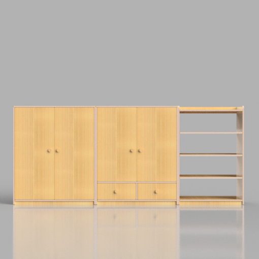 Tủ quần áo kết hợp tủ đựng đồ trẻ em ES030 - Ảnh 4