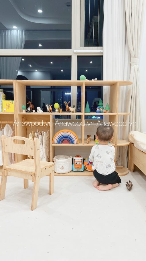 Tủ Đôi Đa Năng Trẻ Em ES031 - Ảnh 4