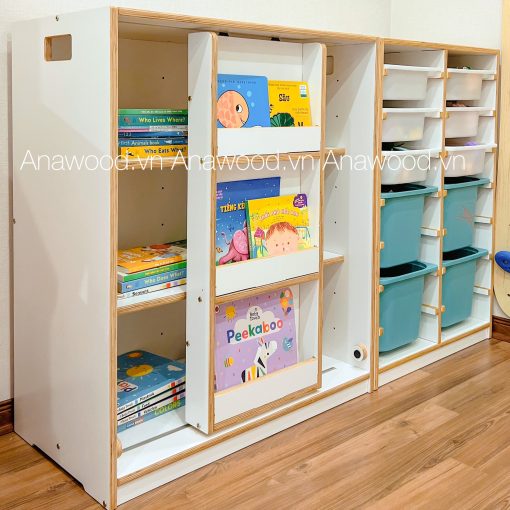 Tủ sách kết hợp tủ đựng đồ ES043 - Ảnh 2