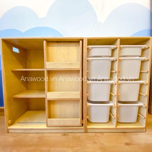 Tủ sách kết hợp tủ đựng đồ ES043 - Ảnh 5