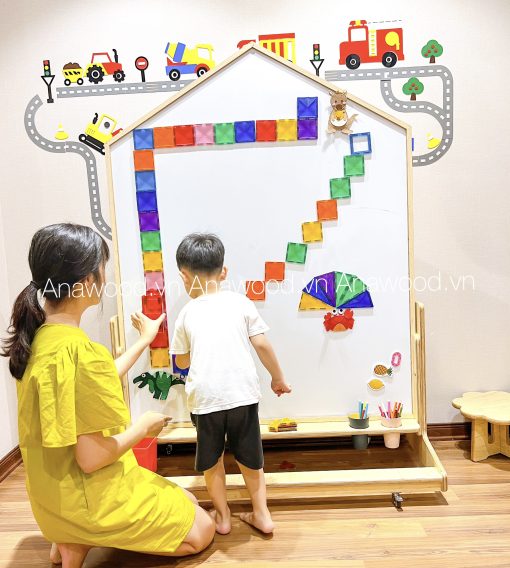 Bảng vẽ chân đỡ có bánh xe di động EA009 - Ảnh 2