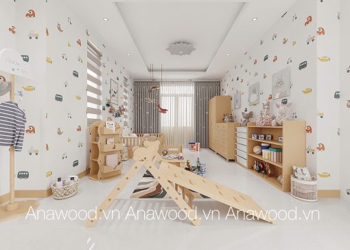 Combo phòng ngủ trẻ em 14m2 - Ảnh 5