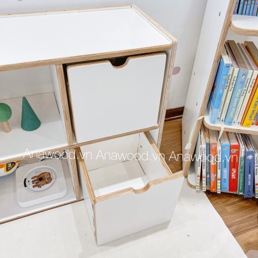 Tủ sách kết hợp tủ đựng đồ ES053 - Ảnh 2