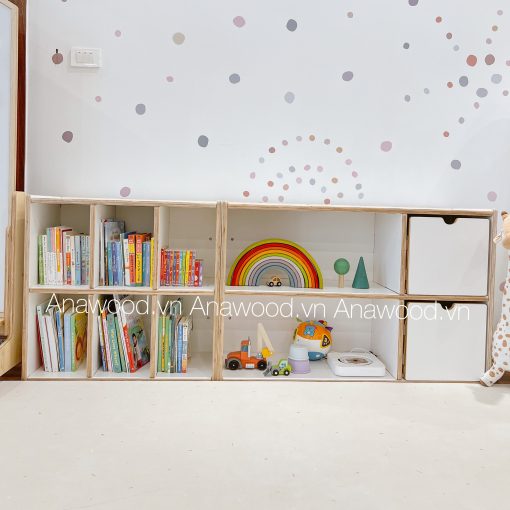 Tủ sách kết hợp tủ đựng đồ ES053